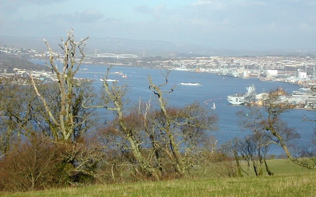 Looking up the Tamar, Mount Edgecombe