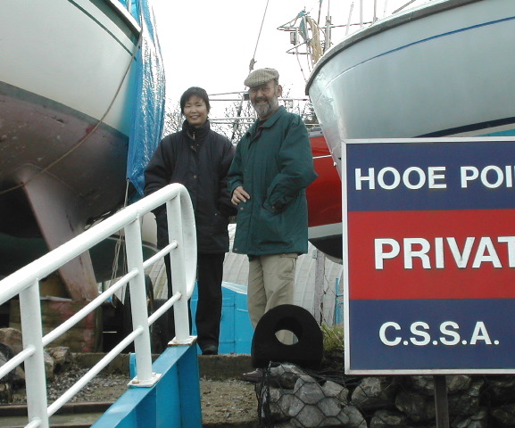 Masayo & Dad, Hooe Point Sailing Club