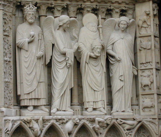 Stone carving detail, Notre Dame