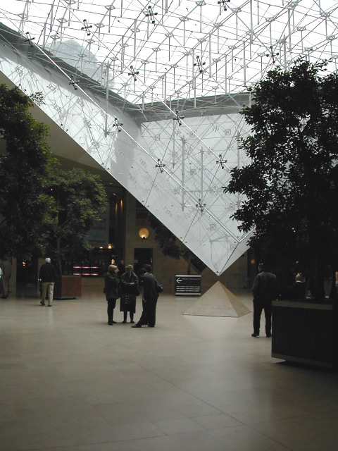 Inverted pyramid, Louvre shopping centre 