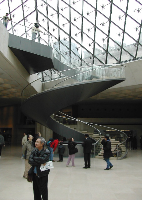 Under the pyramid, Louvre