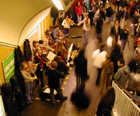 String group, Chatelet metro station