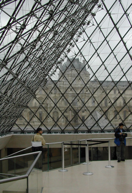 Under the pyramid, Louvre