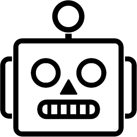 Robot head icon (AI)